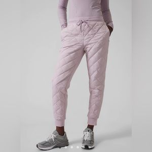 Athleta Apres Ski Down Jogger Shasta Purple Sz 0 NWT